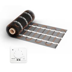Heizmatte WARMON CLASSIC 150 W/m² mit Thermostat AC3082H analog, weiß