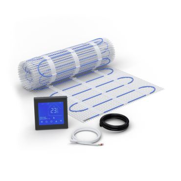Heizmatten Set BZ-100 mit Thermostat  MCS 450 WIFI Touch schwarz