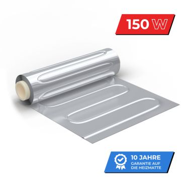 Alu-Heizmatte für Parkett / Laminat 150 W/m² 