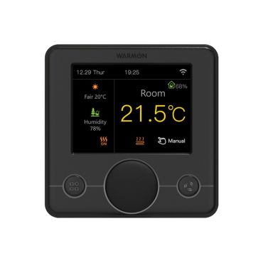Thermostat R7C-716 WIFI mit Farb-LCD-Bildschirm schwarz