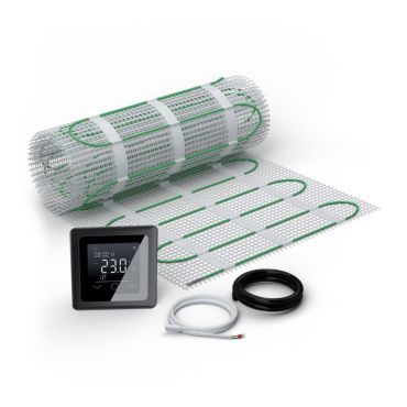 Wandheizmatten Set EcoPRO-100 mit Thermostat TP 750 Touch schwarz