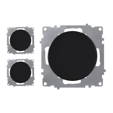 3x Ein-Aus-Lichtschalter Set - schwarz