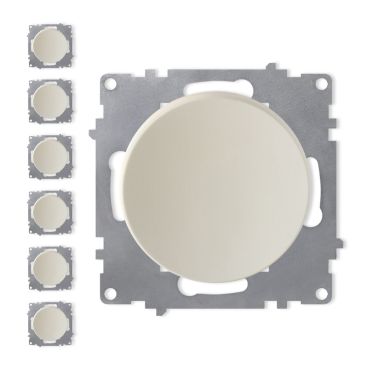7x Ein-Aus-Lichtschalter Set - beige
