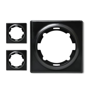 3x Florence Abdeckrahmen Set - schwarz