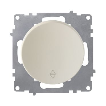 Wechselschalter, 1fach, Unterputz, ohne Rahmen, beige