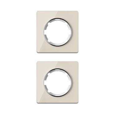 2х Garda Glas- Abdeckrahmen Set - beige
