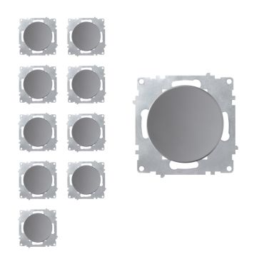 10x Ein-Aus-Lichtschalter Set - grau