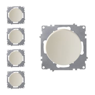 5x Ein-Aus-Lichtschalter Set - beige