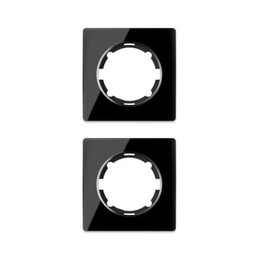 2х Garda Glas- Abdeckrahmen Set - schwarz