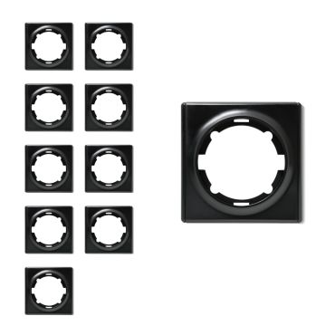 10x Florence Abdeckrahmen Set - schwarz