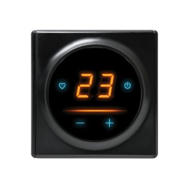 Raumthermostat OneKeyElectro 25 WIFI Touch mit Florence Abdeckrahme - schwarz
