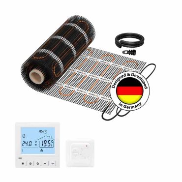 Wandheizmatten WARMON CLASSIC LIGHT 100 W/m² inkl. Thermostat weiß