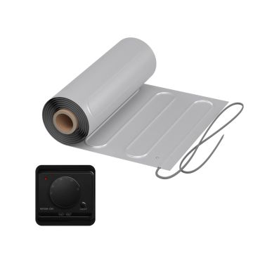 Heizmatte WARMON ALU 150 W/m² mit Thermostat AC3082H analog, schwarz