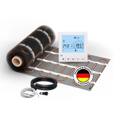 Heizmatte WARMON CLASSIC 150 W/m² inkl. digital Thermostat TS 50 weiß