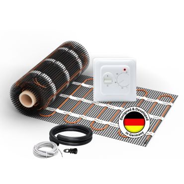 Heizmatte WARMON CLASSIC LIGHT 100 W/m² inkl. TS 25 Raumthermostat Analog