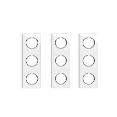 3х Garda Glas- Abdeckrahmen Set: Abdeckrahmen 3fach, senkrecht