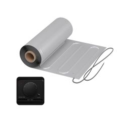 Heizmatte WARMON ALU 150 W/m² mit Thermostat AC3082H analog, schwarz
