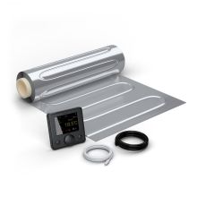 Alu Heizmatten Set AluPRO-80 mit Smart Thermostat R7C-716 WIFI Farb-LCD schwarz/weiß