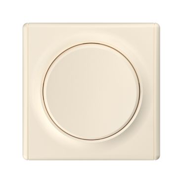 Ein-Aus-Lichtschalter mit Florence Abdeckrahme - beige