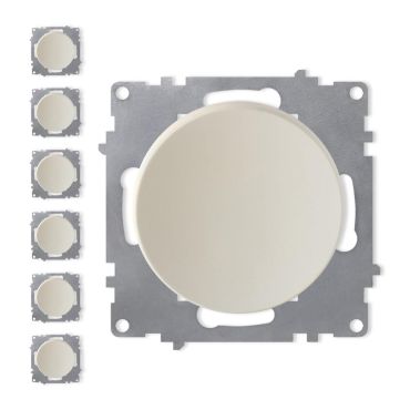 7x Ein-Aus-Lichtschalter Set - beige