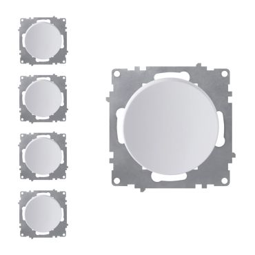 5x Ein-Aus-Lichtschalter Set - weiß