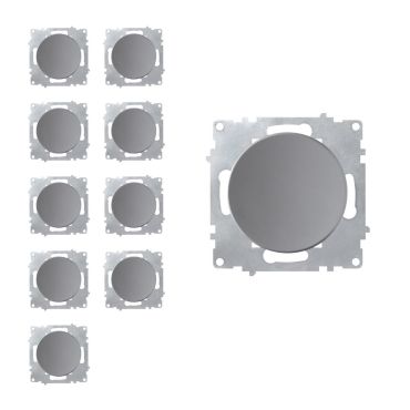 10x Ein-Aus-Lichtschalter Set - grau