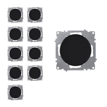 10x Ein-Aus-Lichtschalter Set - schwarz