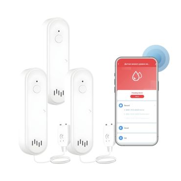 3x Stahlmann AquaPro W25 WiFi Wassermelder mit externem Sensor