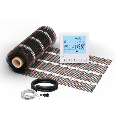 Heizmatte WARMON CLASSIC 150 W/m² inkl. digital Thermostat TS 50 weiß