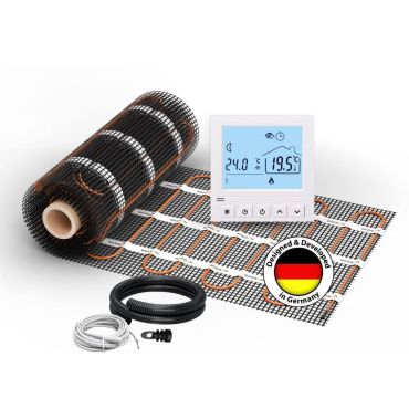 Heizmatte WARMON CLASSIC LIGHT 100 W/m² inkl. TS 50 Thermostat digital weiß