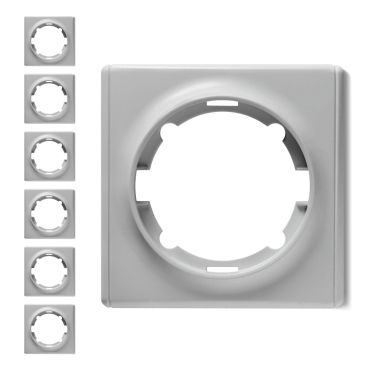 7x Florence Abdeckrahmen Set - grau