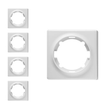 5x Florence Abdeckrahmen Set - weiß