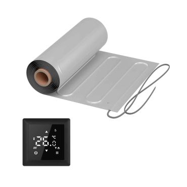 Heizmatte WARMON ALU 150 W/m² mit Thermostat ТS 100 Touch schwarz - 5 m²