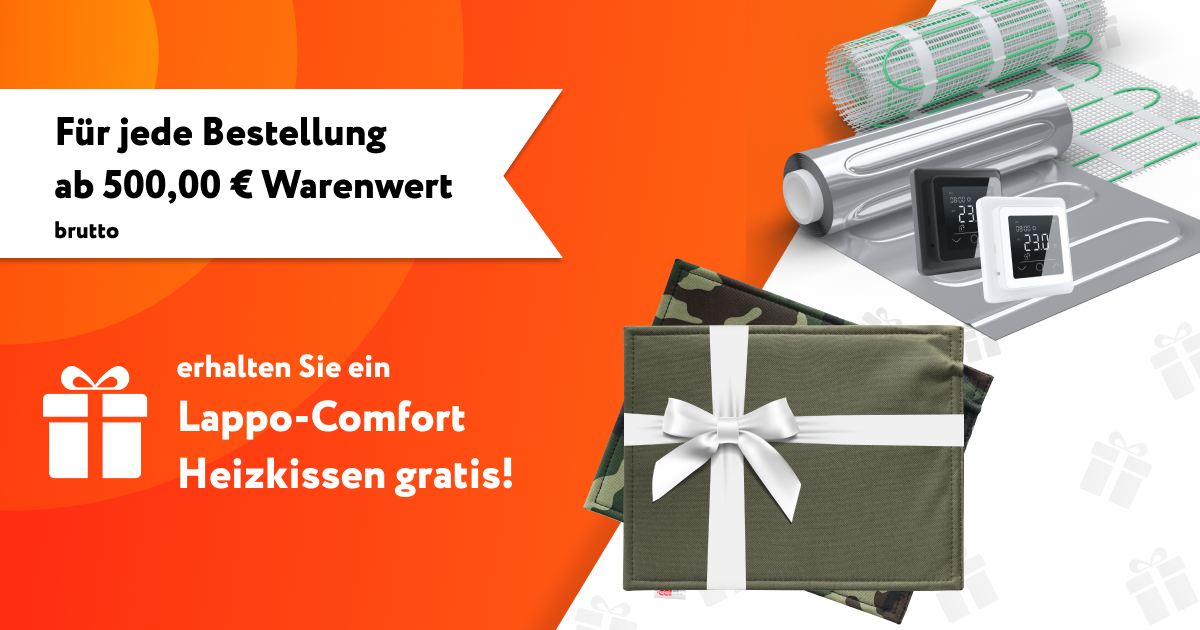 Lappo-Comfort Heizkissen gratis!