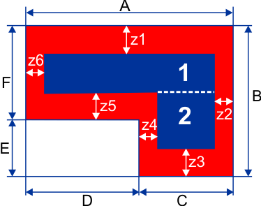 Planungshilfe verwinkelter Raum